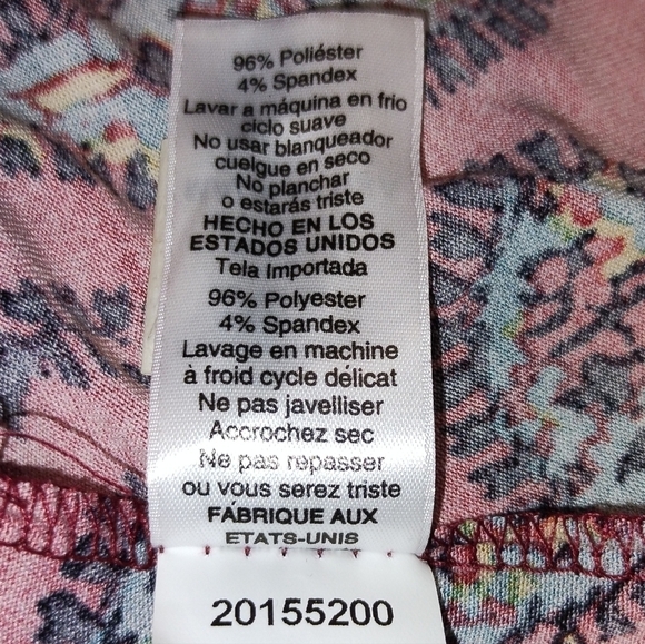 Lularoe summer dress red back out maxi high low Size: L - Picture 4 of 5